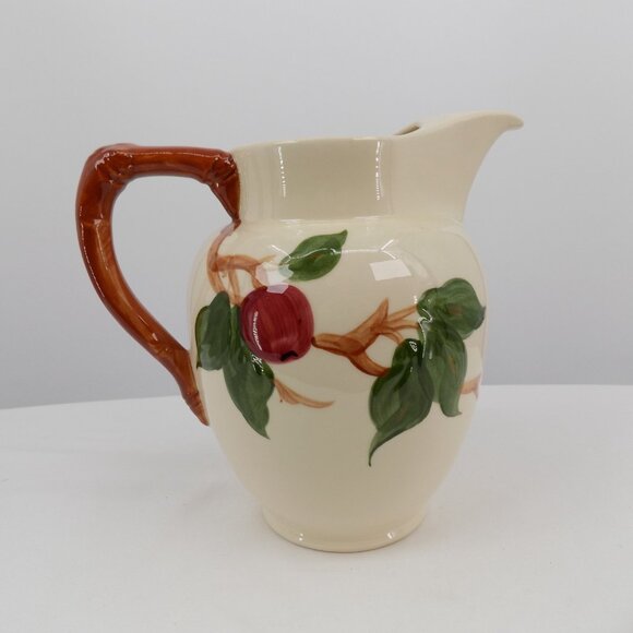 Franciscan Apple 64 oz Water Pitcher Ice Lip Vintage 9" t 9" w NO BACKSTAMP - Picture 3 of 9